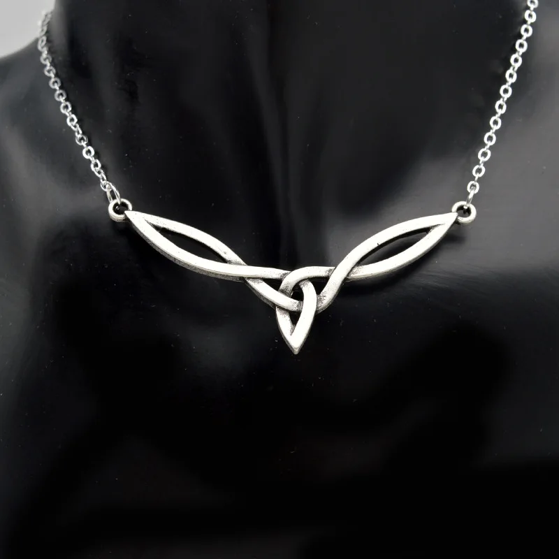 

Cross pendant Celtic knot art necklace Unique design Irish amulet pendant