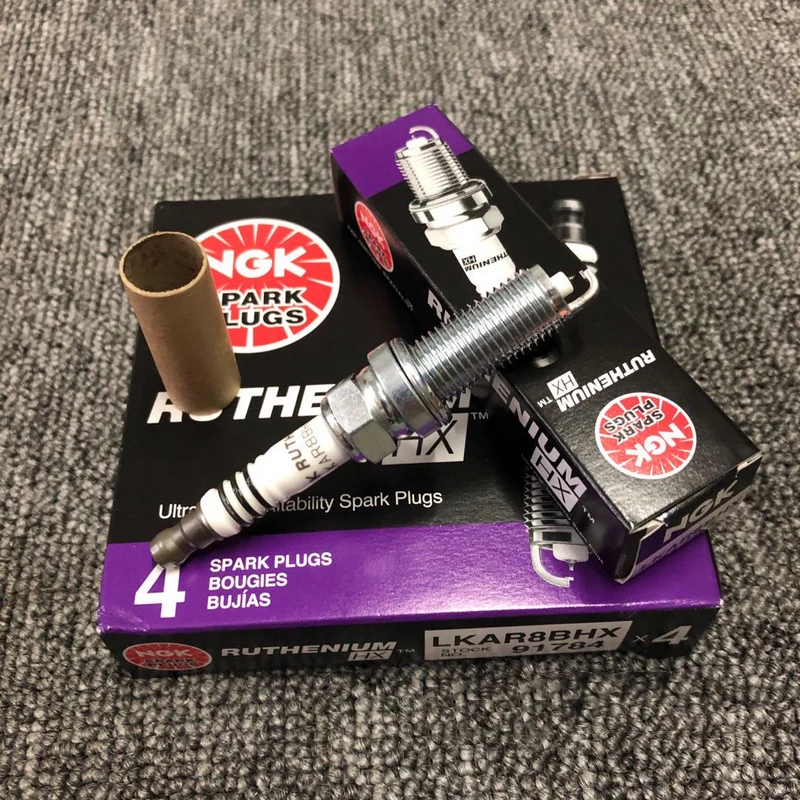 

HX dual Ruthenium Gold spark plug 8 degree LKAR8BHX 91784 for the tenth generation Civic Crown URV
