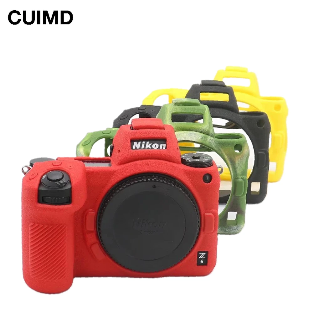 

Silicone Armor Skin Case Body Cover Camera Bag Anti-skid Texture Design for Nikon Z5 Z6 Z7 Z6II Z7II Mirrorless Cameras