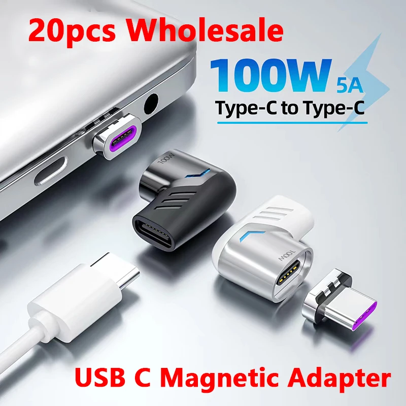 

Магнитный кабель-переходник 100 Вт USB Type-C для iPad Pro Macbook 2019 2018, 20 шт.