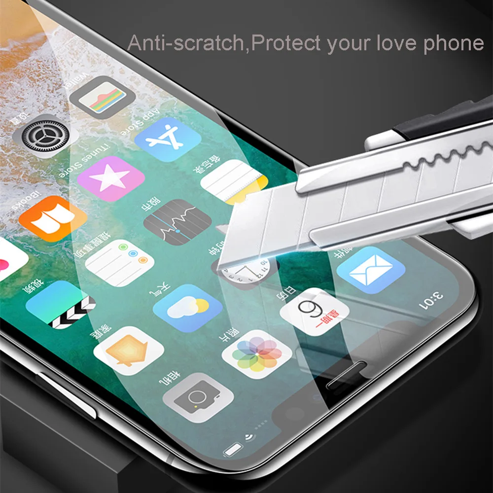Tempered Glass Screen Protector for Apple iPhone 13 12/Xsmax/Plus/7/6S Mobile Phone Screen Protector