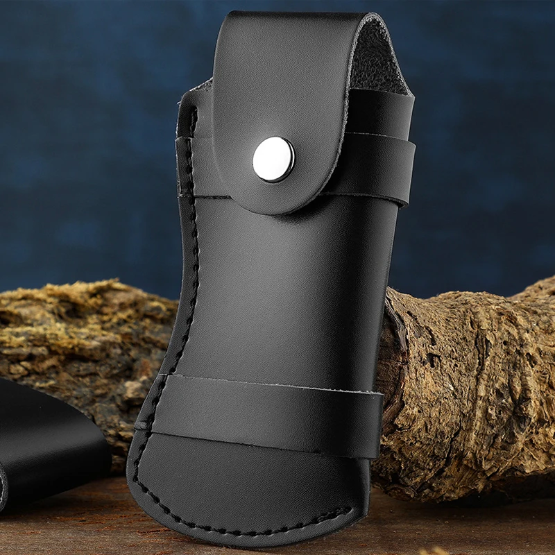 

Outdoor PU leather Knife Holster Fold Pocketknife Holster Portable Knife Sheath Pouch For Camping Survival Hunting