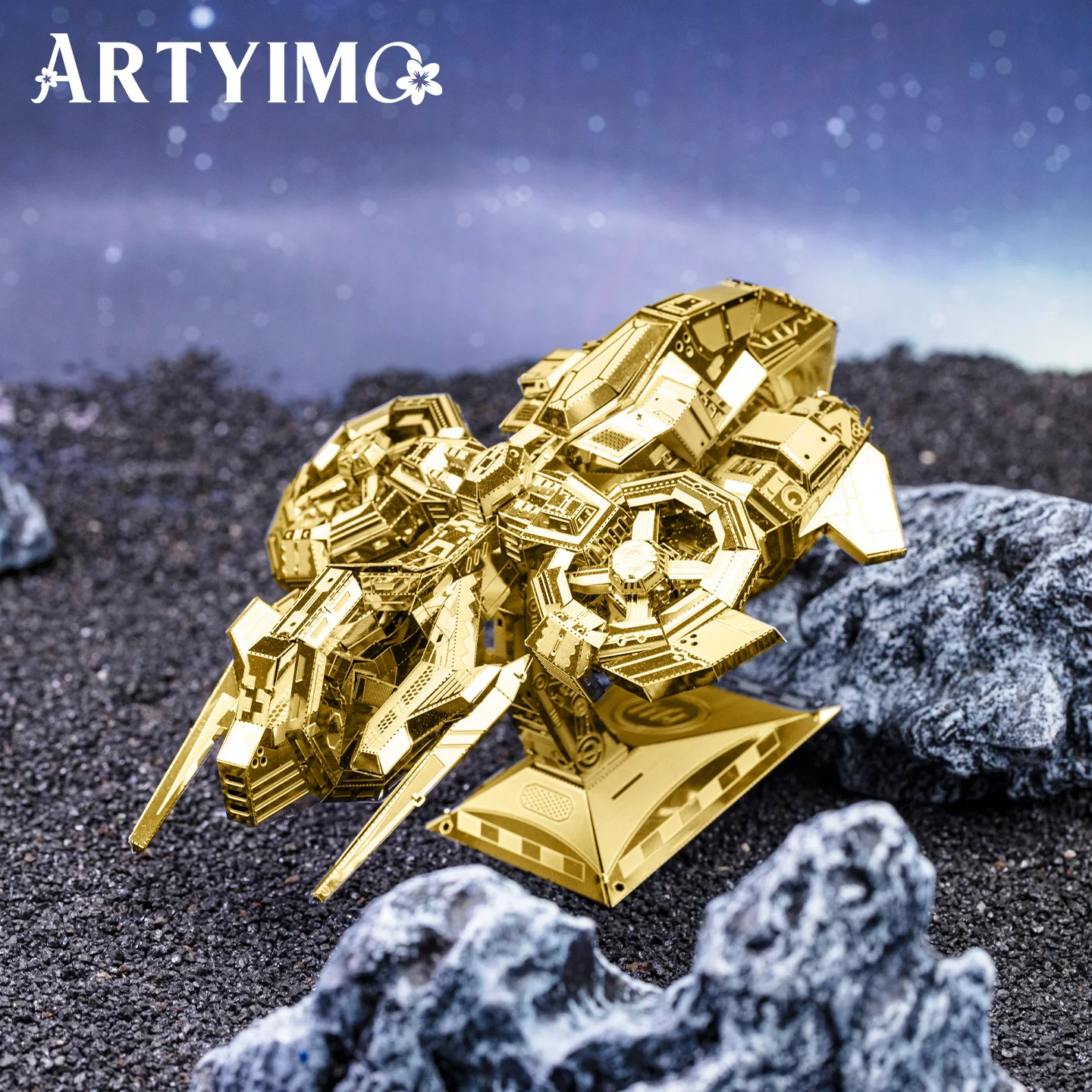 Фото ARTYIMO Thunder Hawk Gold 3D металлический пазл-конструктор, головоломка, украшение для стола, подарок на Рождество, Хэллоуин, день рождения №2