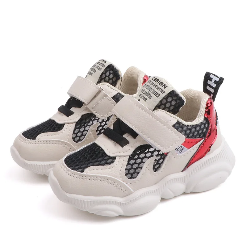 Size 21-30 Summer Single-layer Mesh Children Sports Shoes Girls Baby Toddler Sneakers Soft Bottom Running Kids Boys | Детская одежда и