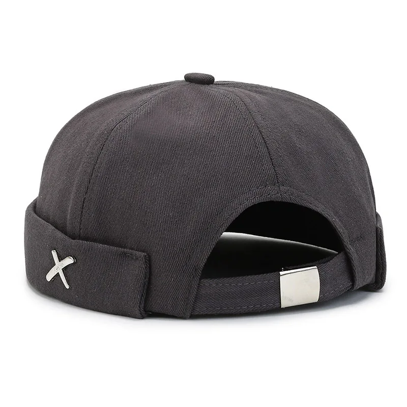 

Fashion Docker Cap Retro Sailor Skullcap Beanie Dome Hats For Men Women Brimless Bonnet Unisex Street Style Hip Hop Hat