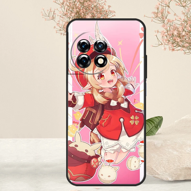 Чехол Genshin Impact Klee чехол для OnePlus 12R 10T 8T 9R 10R 12 11 9 10 Pro Nord CE 2 3 Lite N10 N20 N30