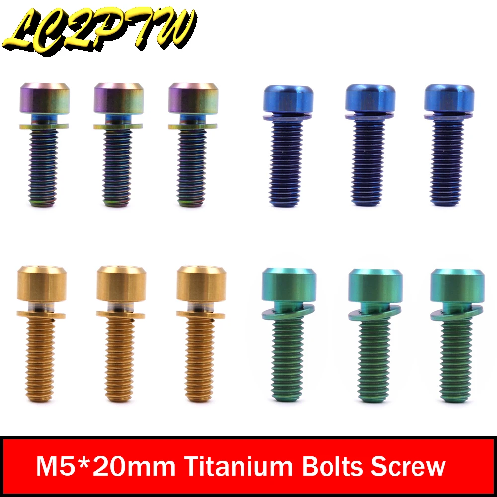 

1/3 шт. M5 * 16 мм титановые болты для выноса руля для велосипеда MTB велосипедный стержень подседельный штырь зажимные болты детали для сидения 7 ...