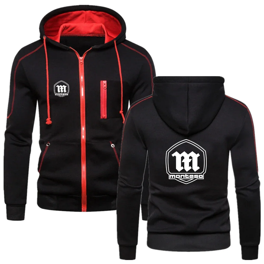 Новинка 2024 мотоциклетная толстовка Montesa весенне-осенняя мужская с капюшоном