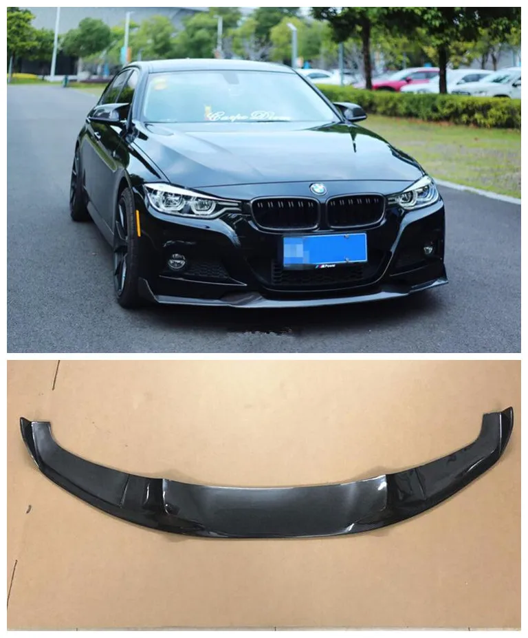 

Подходит для BMW F30/F35 320 330 LIMT/MP 2013-2019 высококачественное углеродное волокно автомобильный бампер Передние Губы разветвители защита