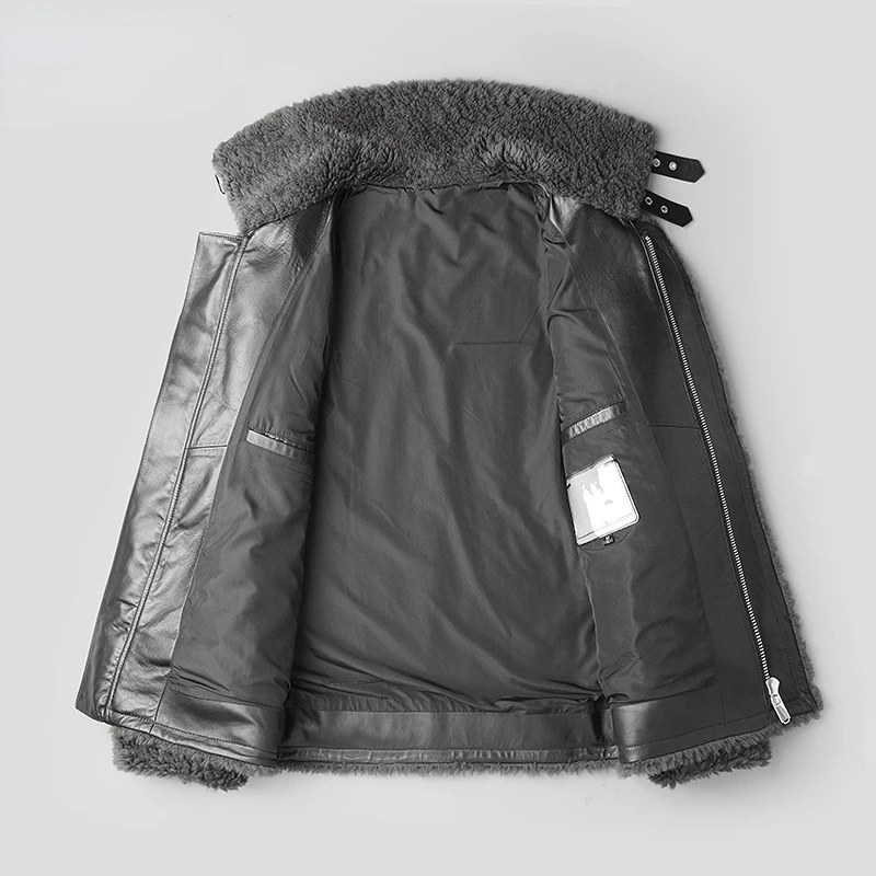 Warm Sheep Shearling Winter Jacket Men Clothing Fashion 100% Real Wool Coat Short Fur Coats and Jackets Chaquetas Hombre Zm2544 3 Warm Sheep Shearling Winter Jacket Men Clothing Fashion 100% Real Wool Coat Short Fur Coats and Jackets Chaquetas Hombre Zm2544 3