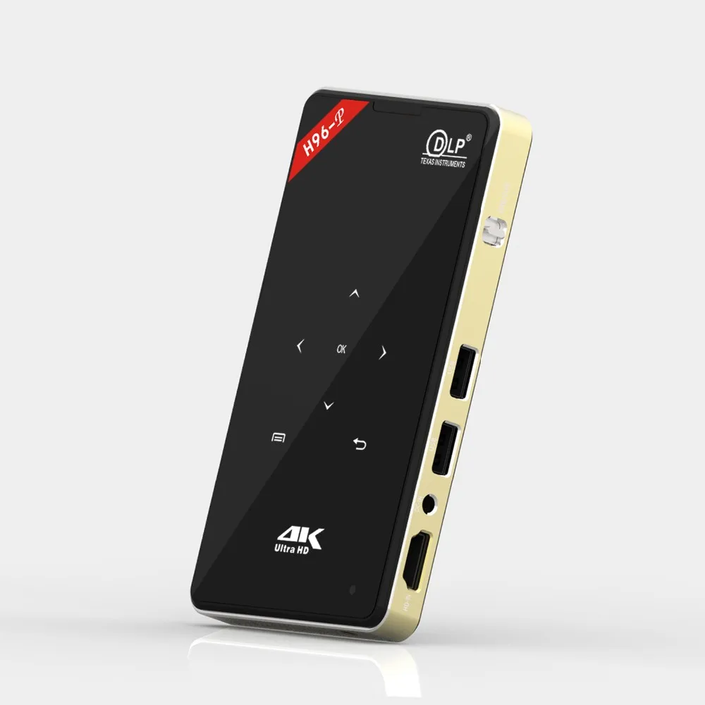 

H96-P проектор Amlogic S905x светодиодный проектор BT 4,0 DLP 0,3 дюймов Android 6,0 мини-проектор