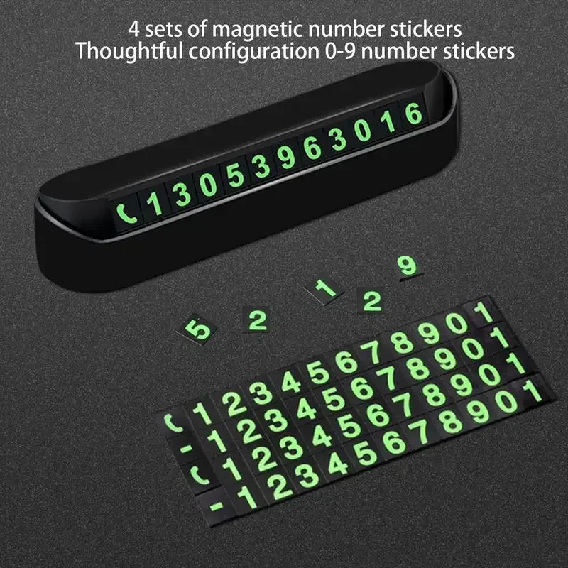 Табличка с номером телефона для парковки автомобиля держатель со скрытым