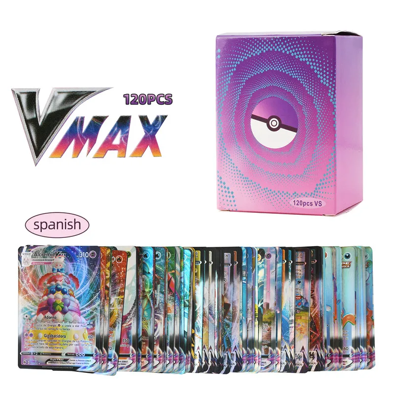 

New Spanish Pokemon Cards TAG TEAM GX VMAX Trainer Energy Hologram Poker Game Castellano Español Kids Toys Educational Toys