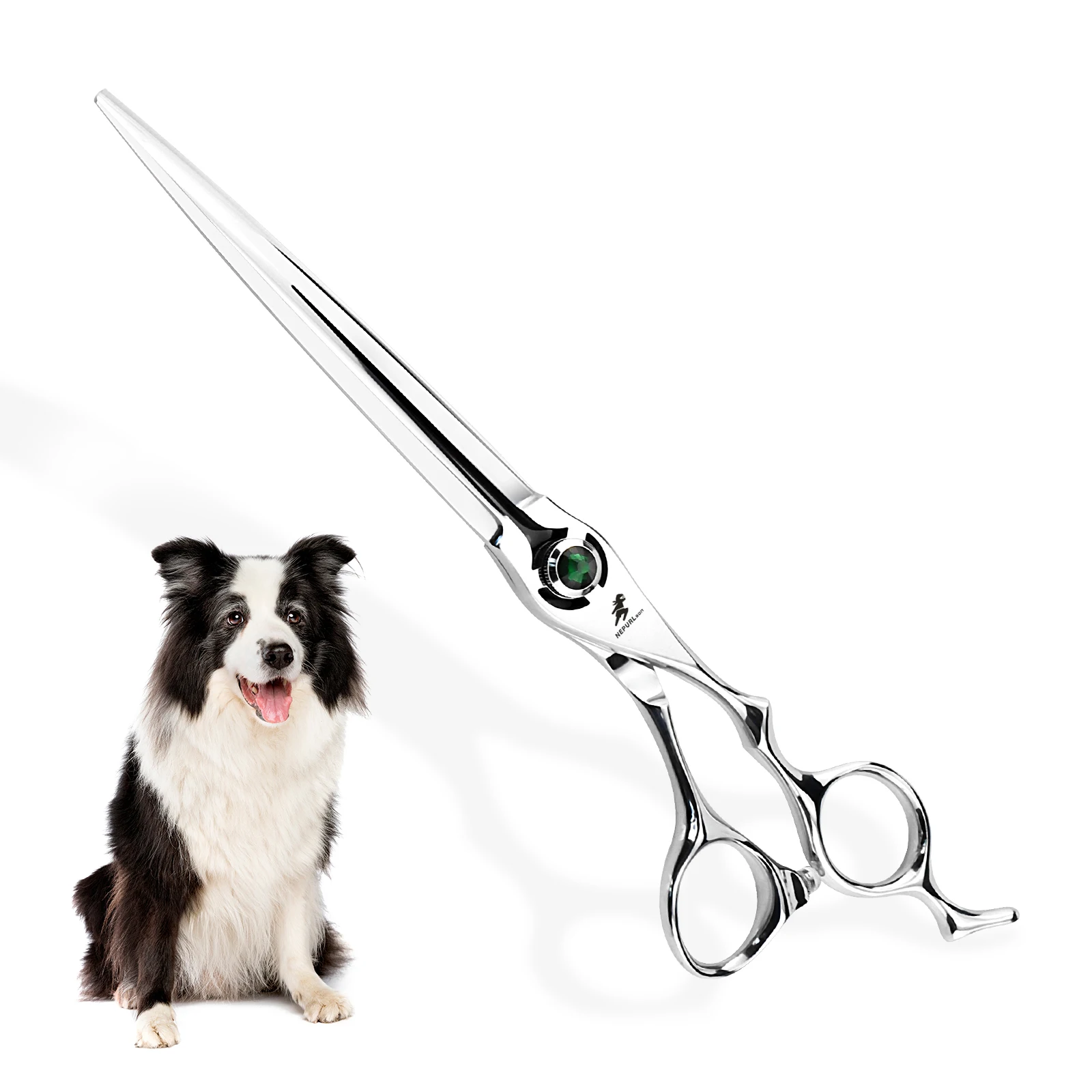 8 0 дюймовые серебряные высококачественные ножницы для груминга собак и домашних