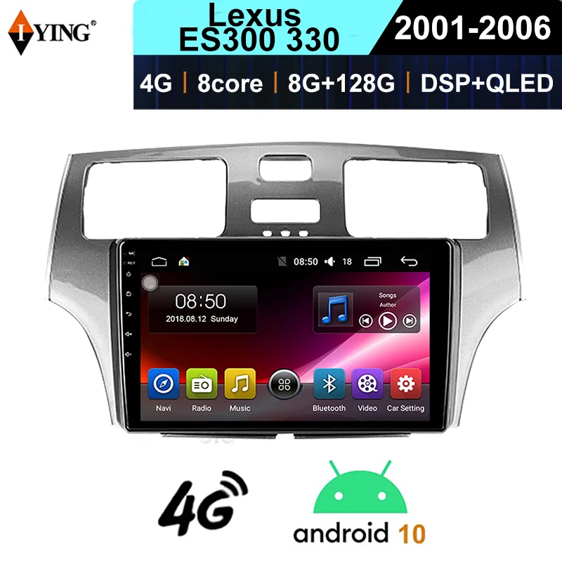

IYING Car Multimedia Player Navigation Wireless Carplay Android GPS Navigator For Lexus ES300 330 2001-2006 Car Radio