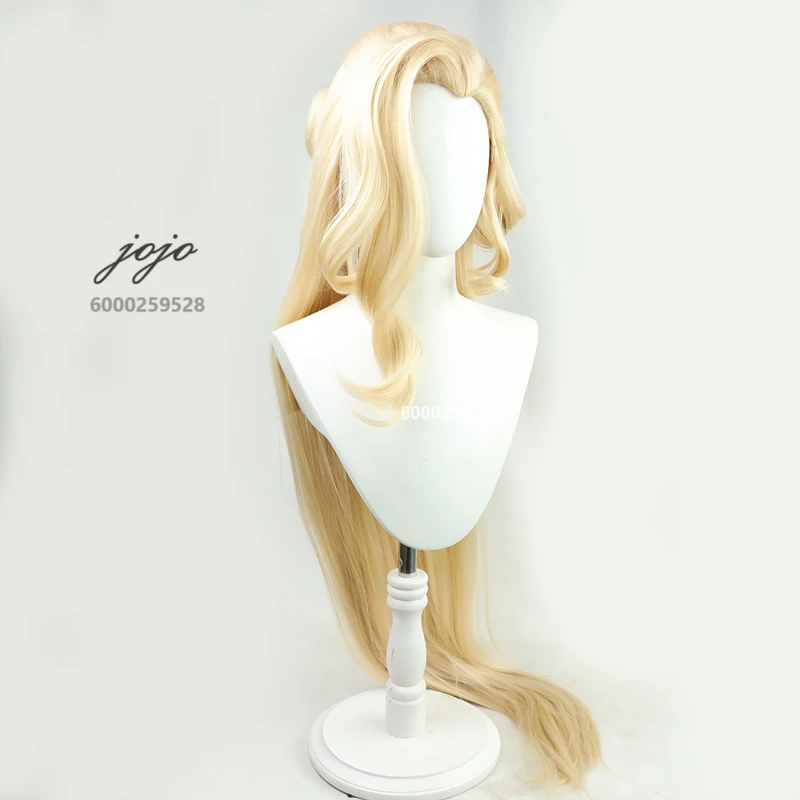 Genshin Impact Game The Fair Lady Косплей Парик Светло-Золотые Длинные Термостойкие