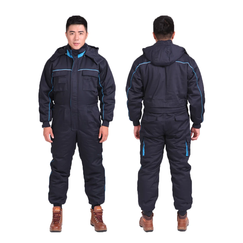 

Retail/Wholesales Men Workwear Long Sleeve Work Clothes/Industrial Working Safety Clothes Warm Polyester Cotton Jump Suit