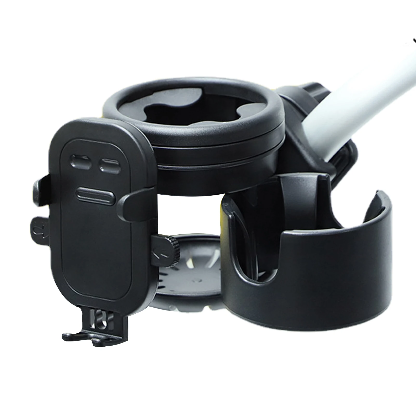 

Stroller Cup Holder 3 IN 1 Bottle Holder Cup Phone Organizer Holder Adjustable Cup Drink Holder For Stroller Walker 360 Degrees