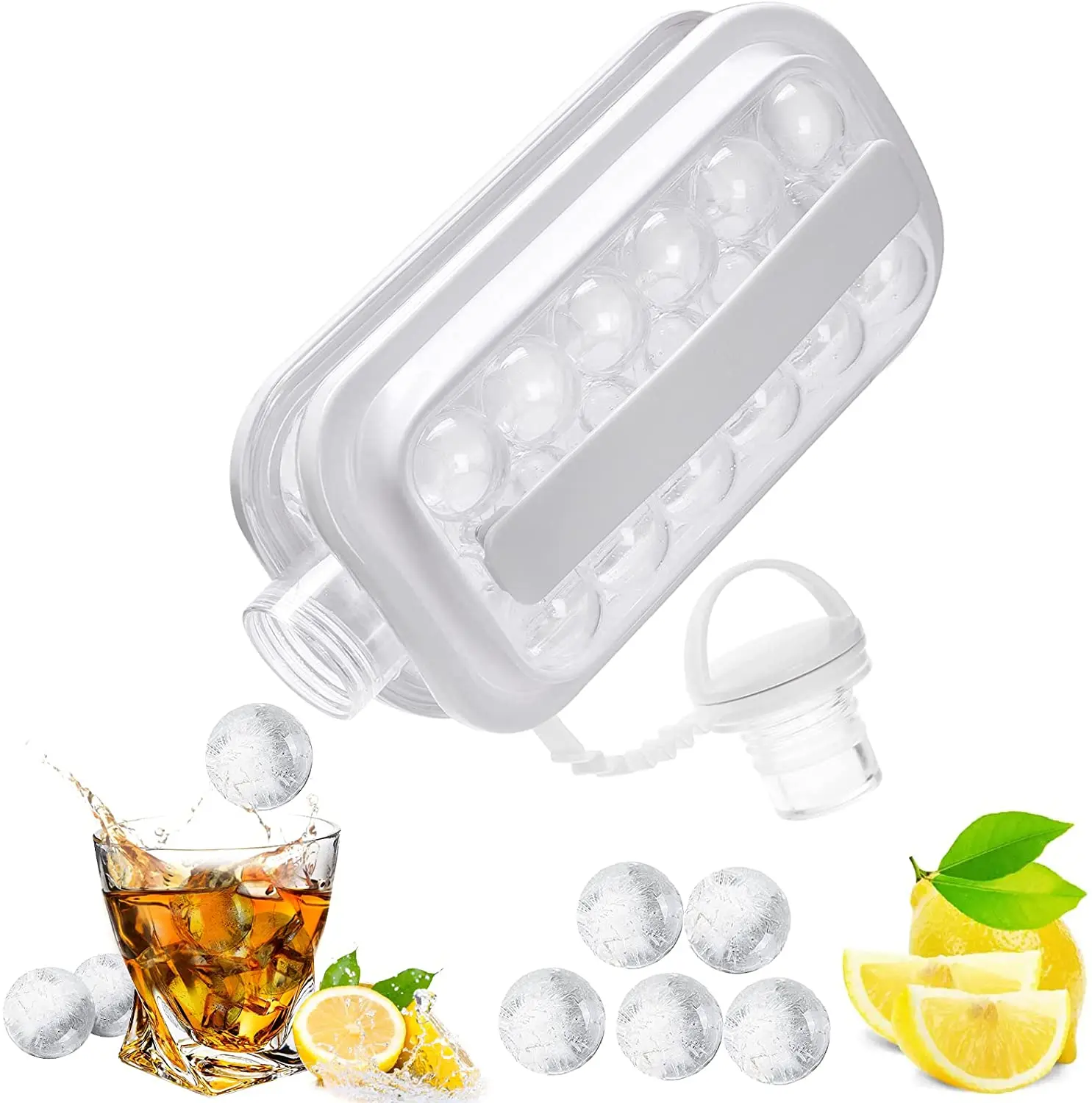 

Ice Ball Maker Portable Ice Maker Bottle Ice Cube Molds Makes Ice Cubes Bottle Creative Ice Hockey Bubble Ice Maker Kettle