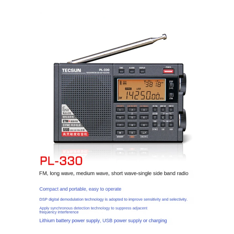 

Tecsun PL-330 Radio Firmware 3306 FM /LW/SW/MW - SSB All-band Radio ,Tecsun Pl330 Portable Radio