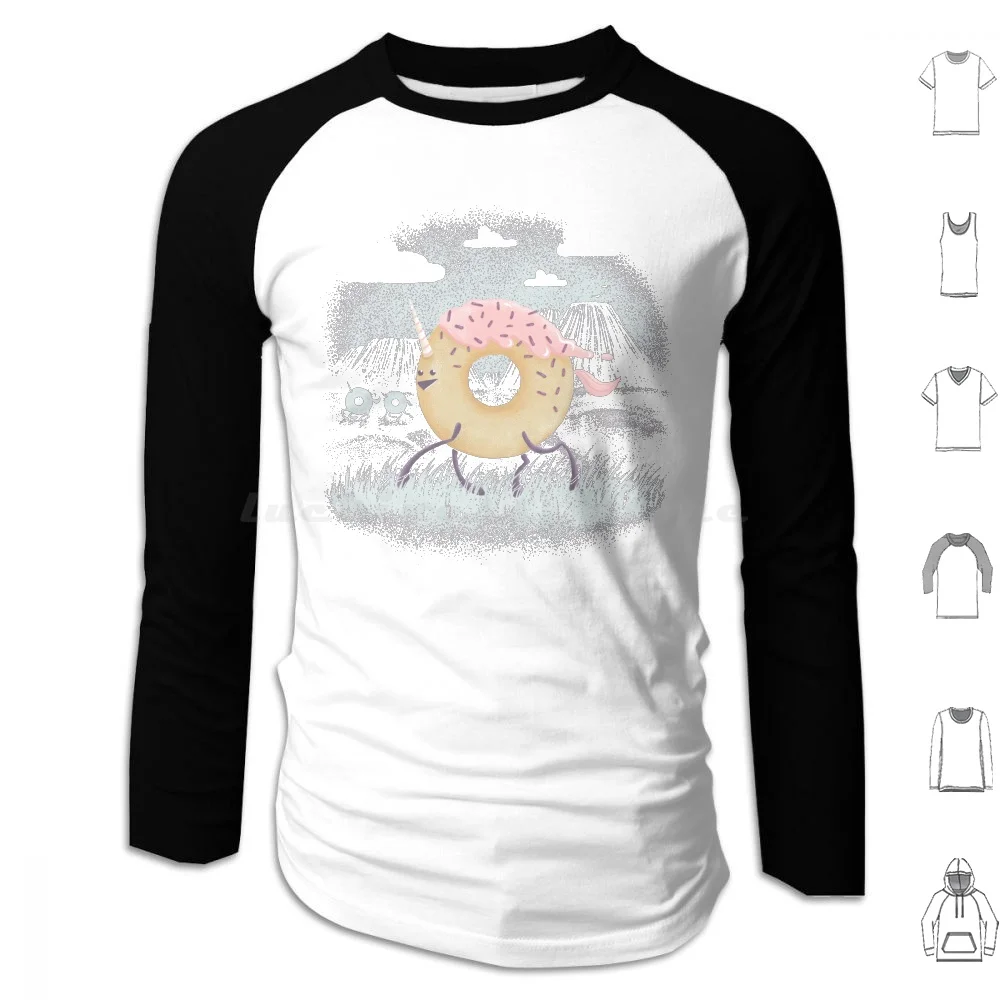 

Mr. Sprinkles ( Pink Frosting ) Hoodies Long Sleeve Donut Humor Vintage Food Dessert Foodie Sprinkles Candy Cake Sweet