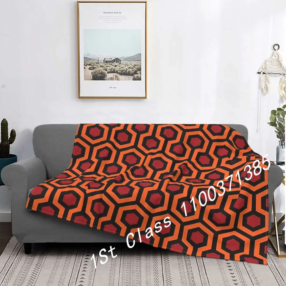 

Overlook Hotel Carpet The Shining 1 Blanket Bedspread Plaid Sofa Covers Bed Winter Furry