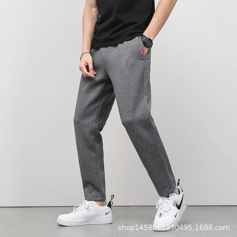 

Men's Loose Casual Pants Outdoor Exercise Workout Pants Fashion Ankle Banded Pants Knitted Cotton Skinny Pants Men's Sweatpants