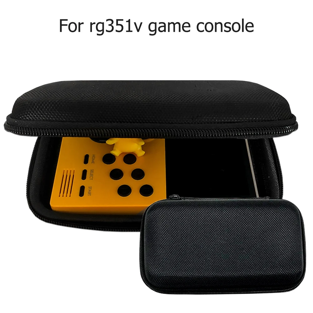 

Портативная сумка для игровой консоли в стиле ретро для RG351v, пыленепроницаемый защитный чехол для хранения, чехол для заднего кармана 1/2, ак...