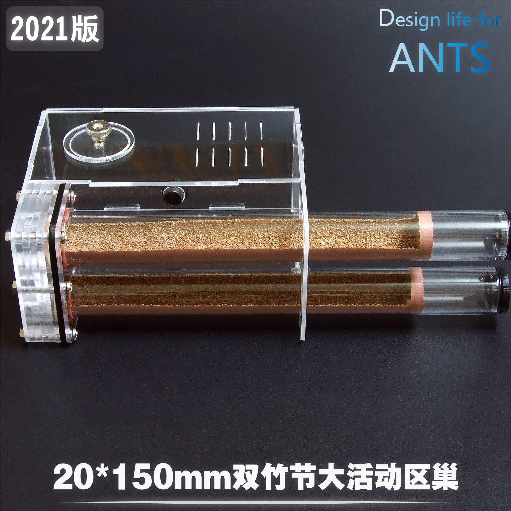 Фото Pet ants / two 20 x 150mm large activity area bamboo nest / workshop villa professional ackley nest №3