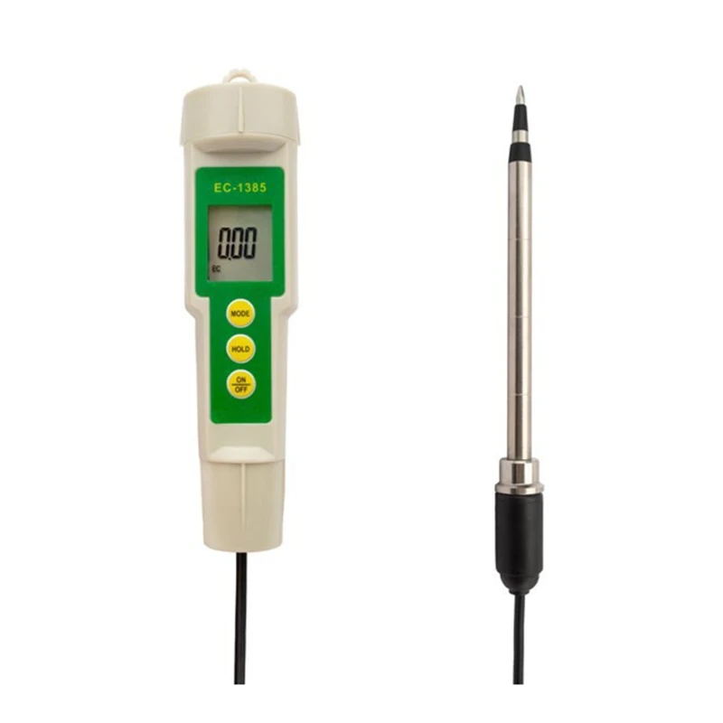 

Soil Tester Soil EC/TDS/CF Tester Salinity Meter With Test Probes, Electrode Induction Probes for Agricultural Garden