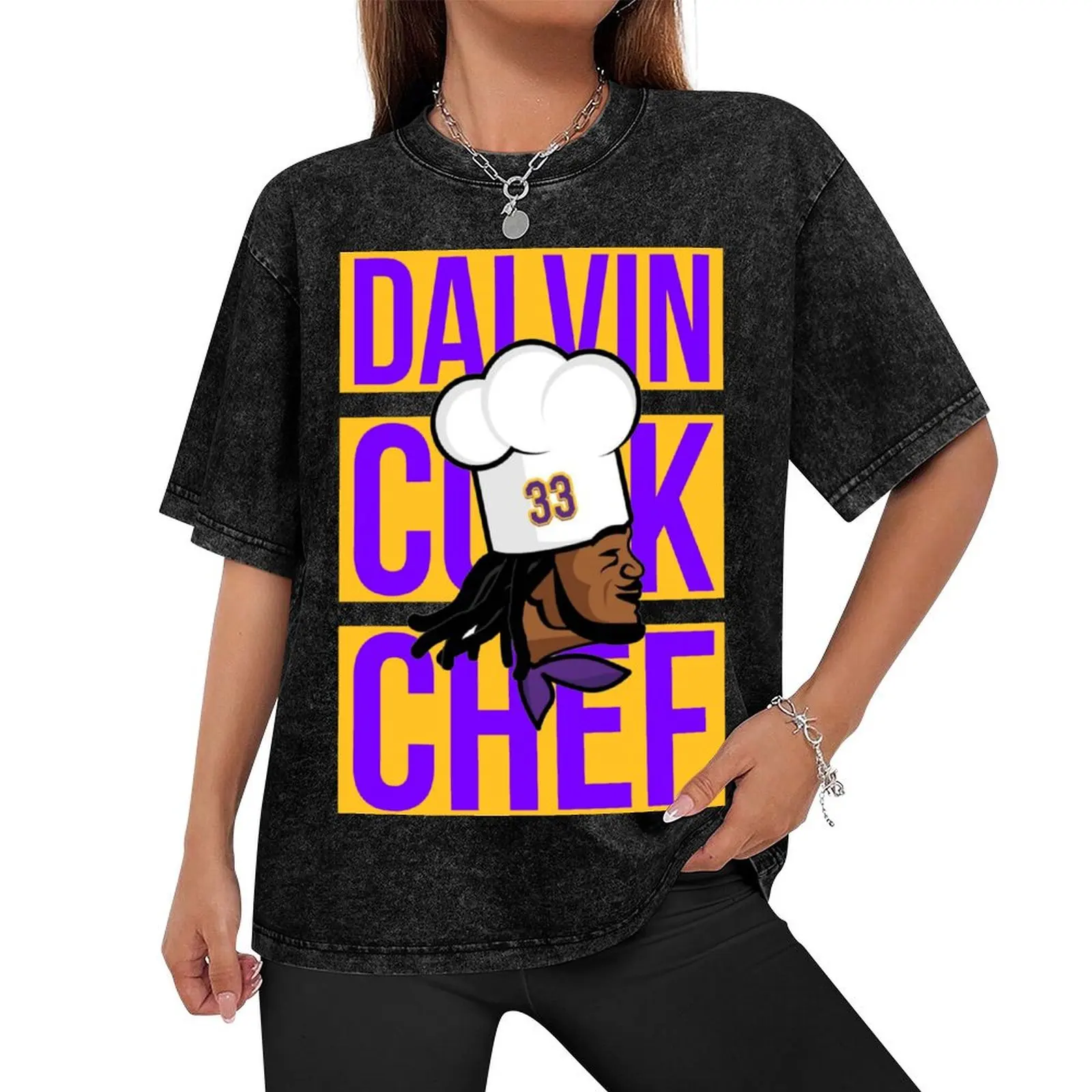 Футболка Dalvin Cook Chef с графическим рисунком мужская футболка топы больших размеров