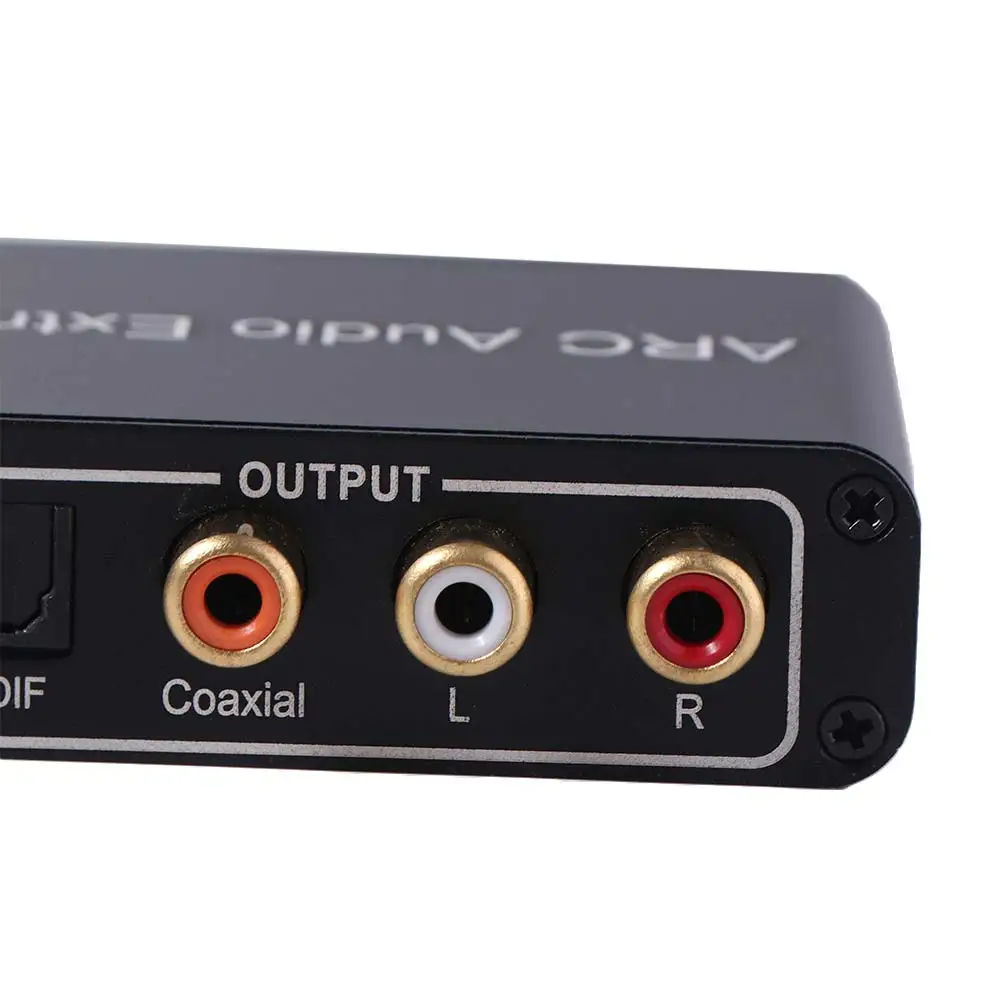 Фото DAC SPDIF Коаксиальный RCA ARC Аудиоадаптер 192KHz L/R Коаксиальный SPDIF разъем ARC Аудиоадаптер Экстрактор 3.5мм Джек Выходной Сплиттер №2