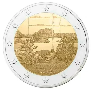 

Finland 2018 Traditional Sauna Culture 2 Euro Commemorative Coin UNC Original