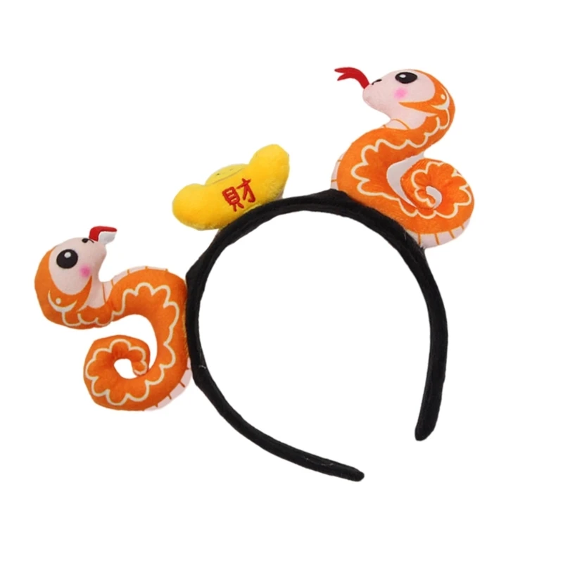 Модный дизайн в виде змеи аксессуар для волос повязка на голову из полиэстера