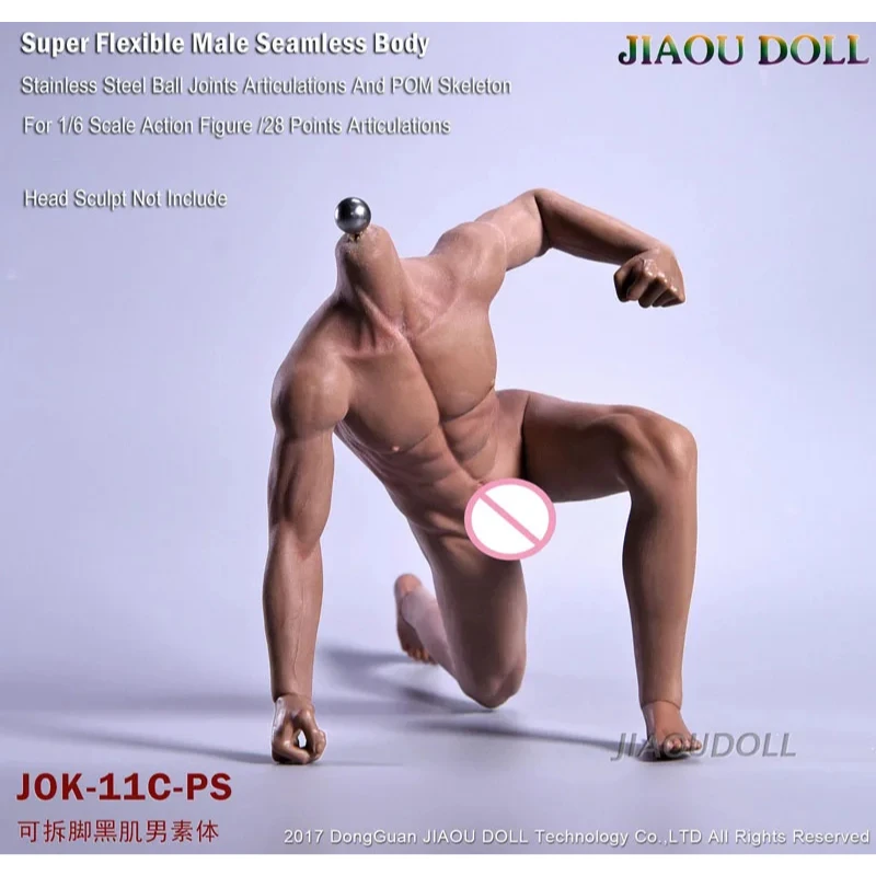 Кукла JIAOU масштаб 1/6 JOK-11C тело солдата мышцы 12 дюймов мужской супер гибкий