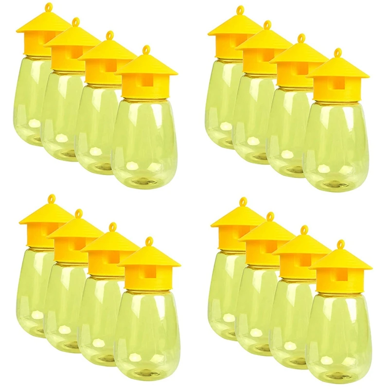 16 Pack Fly Reusable Traps, Fruit Fly Traps Fly Catcher Outdoor