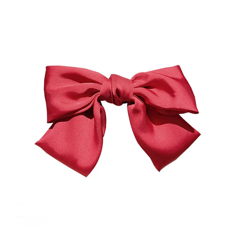 Заколка для волос с большим бантом аксессуары красная заколка головной убор