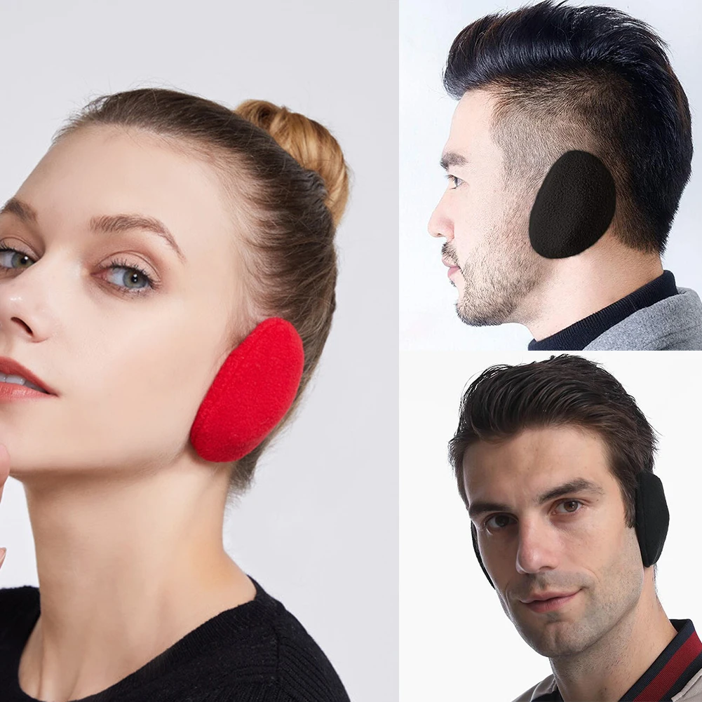 

1 Pair Unisex Bandless Fleece Ear Muffs Windproof Winter Warm Ourdoor Cold Weather Earmuffs For Women Man Ear Covers
