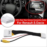 1x 24pin car rear view camera adapter wire fit for renault dacia for opel vauxhall car rear view camera adapter wire