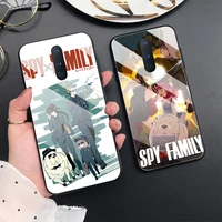 tempered glass case for oneplus 10pro 8 8pro nord n10 n100 7 7pro 7t 7tpro 8t 6 9 9pro 9r 9rt 5g 6t spy x family anime cover