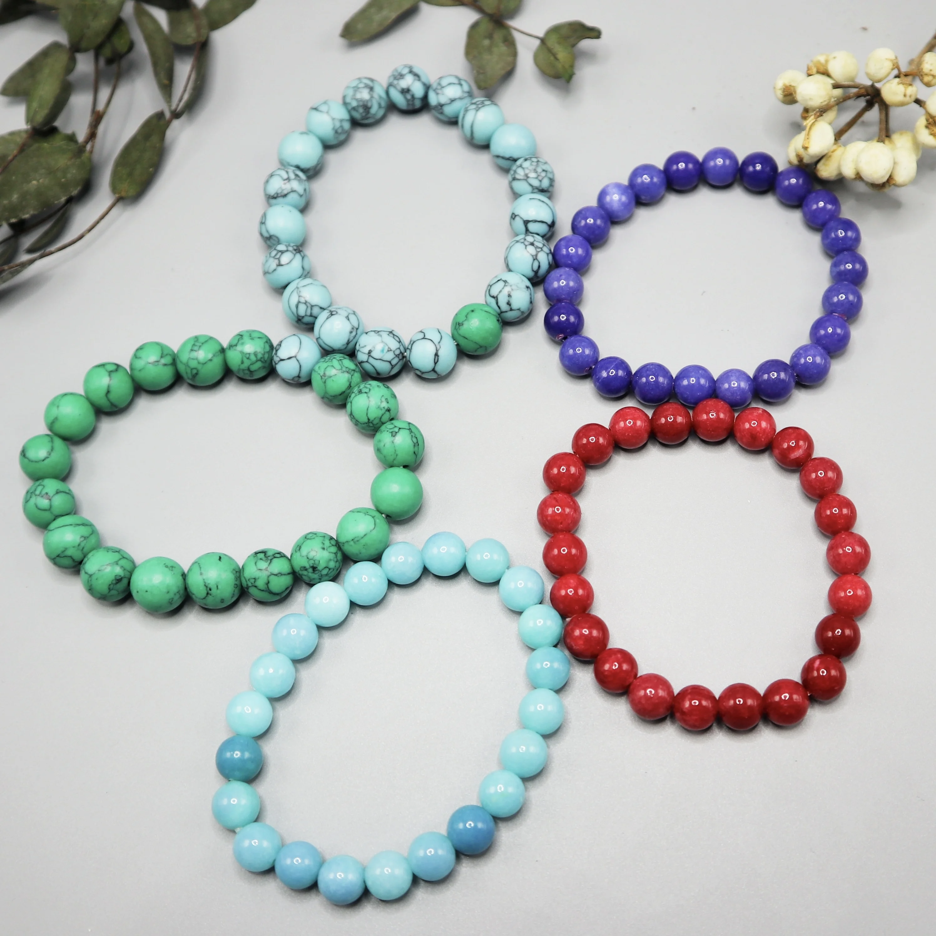 Бирюзовый браслет в богемном стиле, мужской браслет с бусинами, браслет с тремя петлями может использоваться как подарок на шею и цепочку