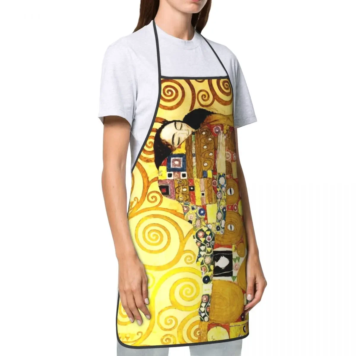 Кухонный Фартук Gustav Klimt для женщин и мужчин унисекс нагрудник художественный
