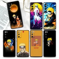 anime naruto uzumaki phone case for samsung galaxy s7 s8 s9 s10e s21 s20 fe plus ultra 5g soft silicone case cover bandai