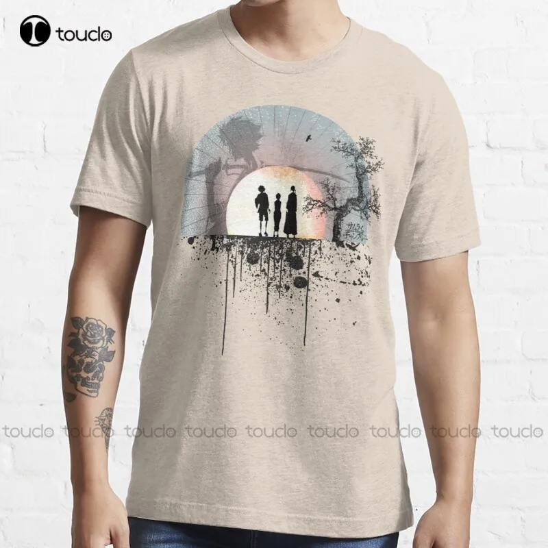 

New Samurai Splatter T-Shirt Mama Shirt Cotton Tee Shirts Xs-5Xl Custom Aldult Teen Unisex Digital Printing Shirts Streetwear