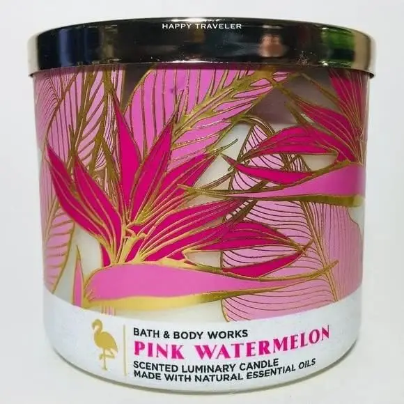 

& Body Works, 3-Wick Candle w/Essential Oils - 14.5 oz - 2022 Spring Scents (Pink Watermelon) Incense holder Perfumes originale