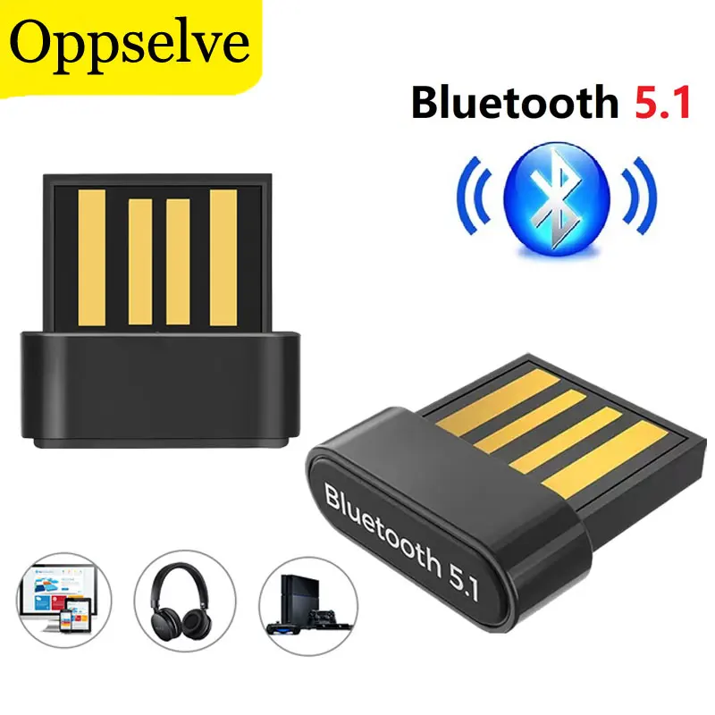 

Portable Mini USB Bluetooth Adapter Dongle Bluetooth 5.1 Audio Receiver Transmitter Adapter For PC Laptop Wireless Speaker Mouse