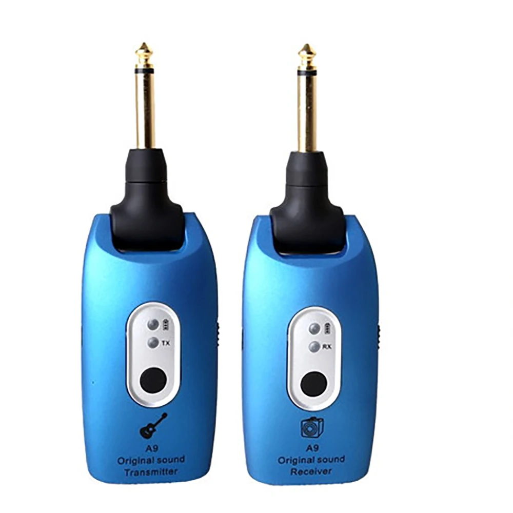 

UHF A9 Electric Wireless Guitar Transmitter Receiver 2.4GHz Wireless Guitar System Rechargeable 4 Channels USB Electric