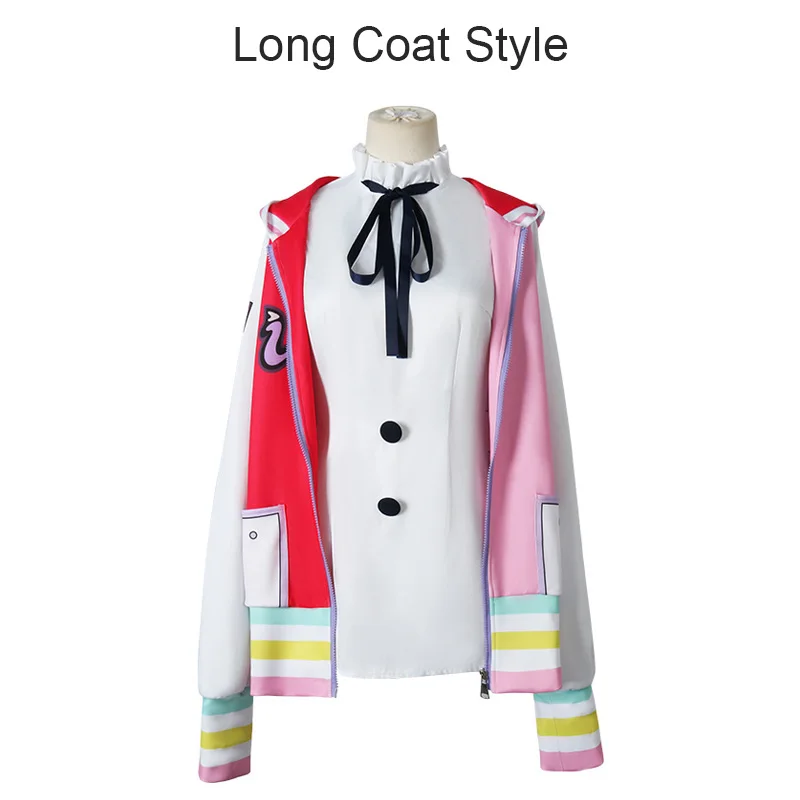 Костюм для косплея Uta из цельной пленки парик Красной Уты реквизит наушников