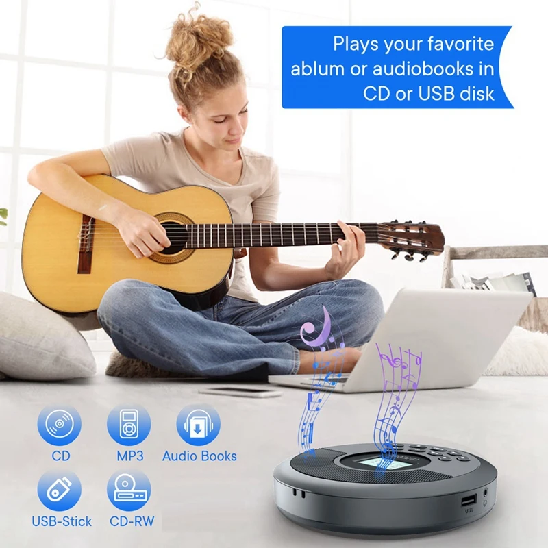 Портативный Bluetooth CD-плеер Walkman Mp3-плеер