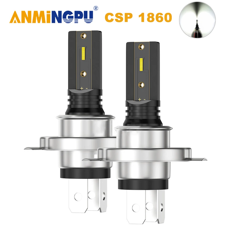 

NLpearl 2x Car H4 LED H7 Fog Lights H11 Led H8 CSP 1860 2SMD Led 9005 HB3 9006 HB4 Led Auto Led Fog Lamp Bulb